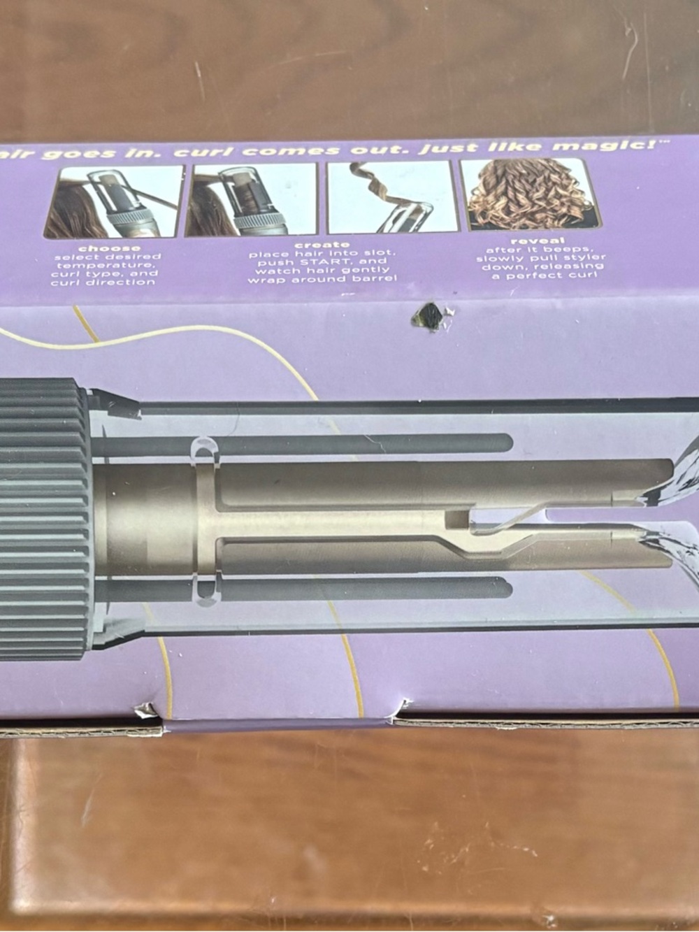 Automatic Curling Iron - Silver and Black - by Curl Secret